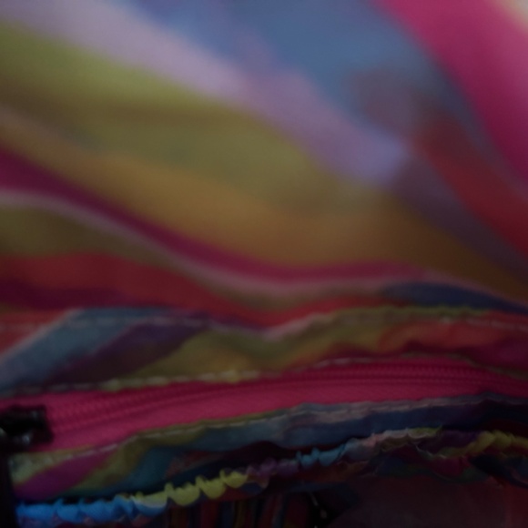 New Lug Pink Crossbody w/ Tote Handles, & Double Zipper Crossbody & Heart Pouch - Picture 12 of 16